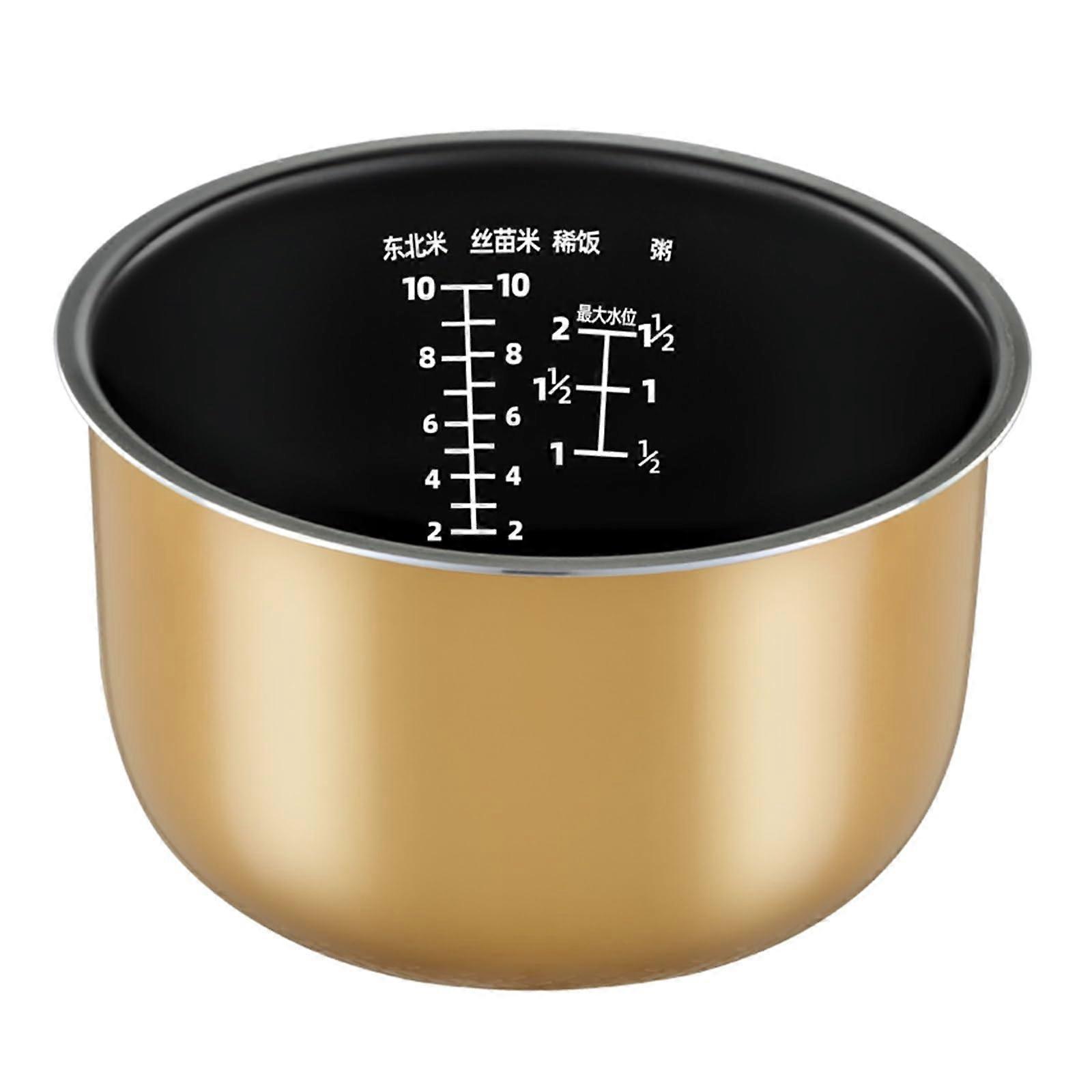 Stainless Steel Inner Tray for Rice Cooker, Compatible with Midea Rice Cooker, Stainless Steel Inner Lining, Replacement Part (5L)