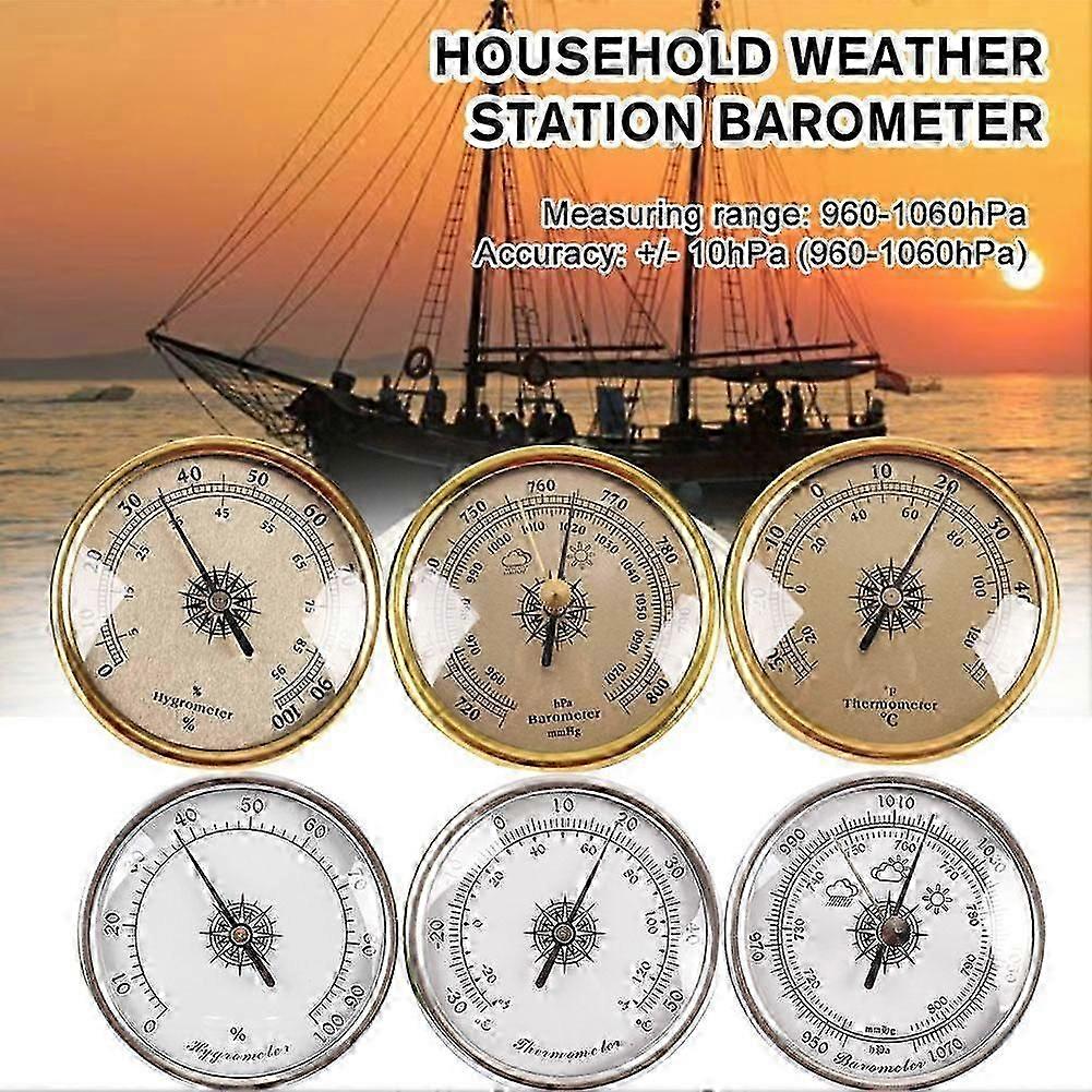 3 i 1 väggmonterad barometer termometer hygrometer väderstation hängande