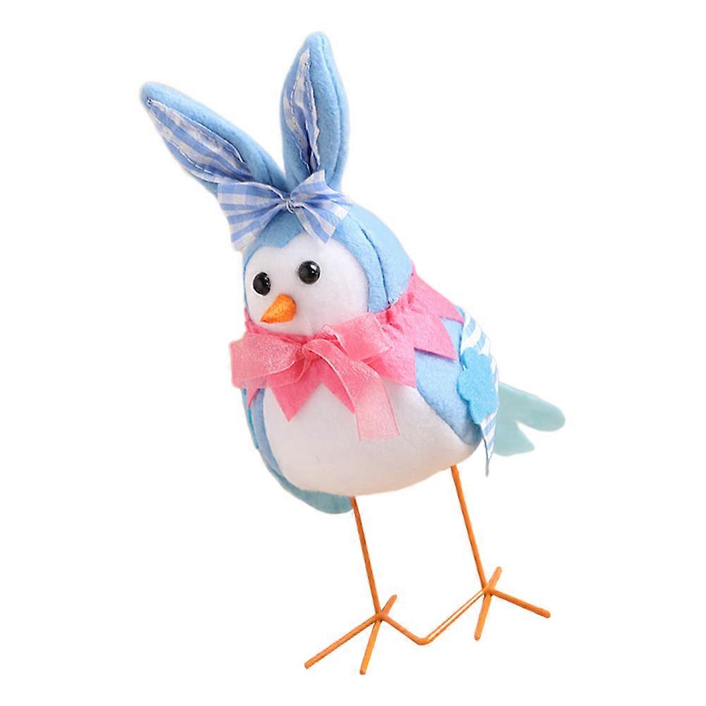 Bird Toys For Kids Artificial Little Bird Model Home Decoration PP Cotton Cloth Plastic Simple Style 1Set