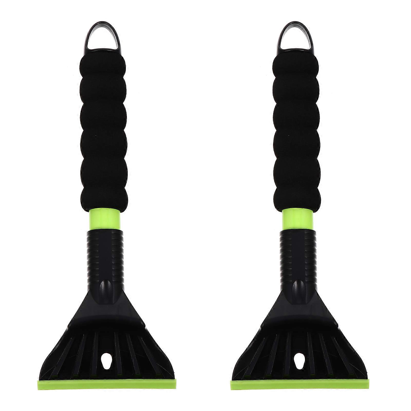 Car Snow Removal Device Windshield Ice Remover with Sponge Material for Car Maintenance Assorted Color 31.5X11.7cm 2Pcs