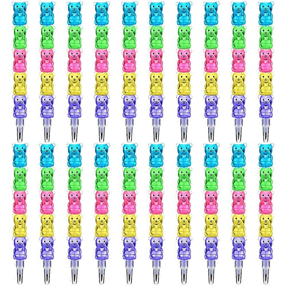 Plastic Stackable Pencils Kids Writing Pencils for Students 30Pcs Set