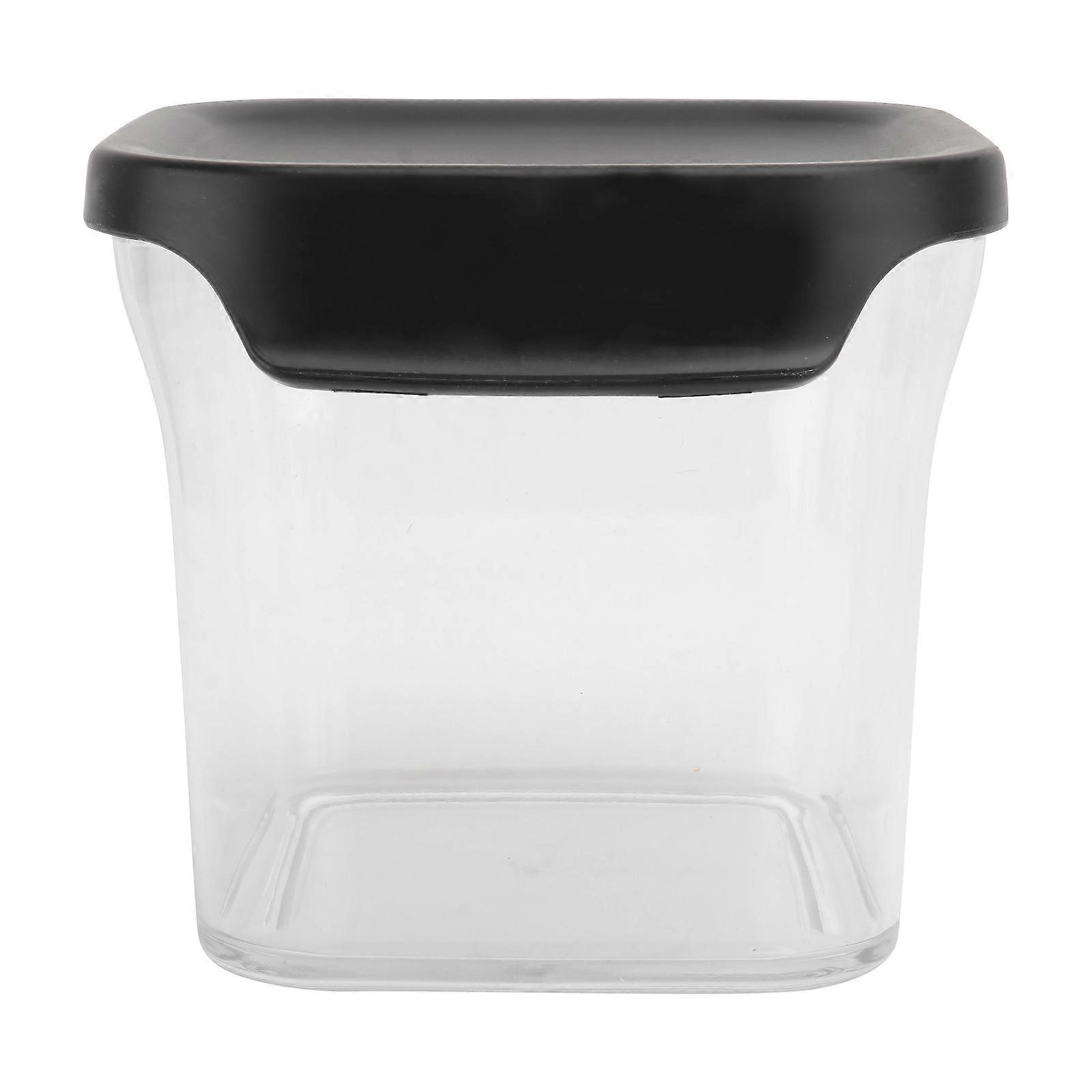 Canisters With Lids Transparent Storage Jar Airtight Food Storage For Kitchen Storage 1 Set 4.3X4.3X3.7in