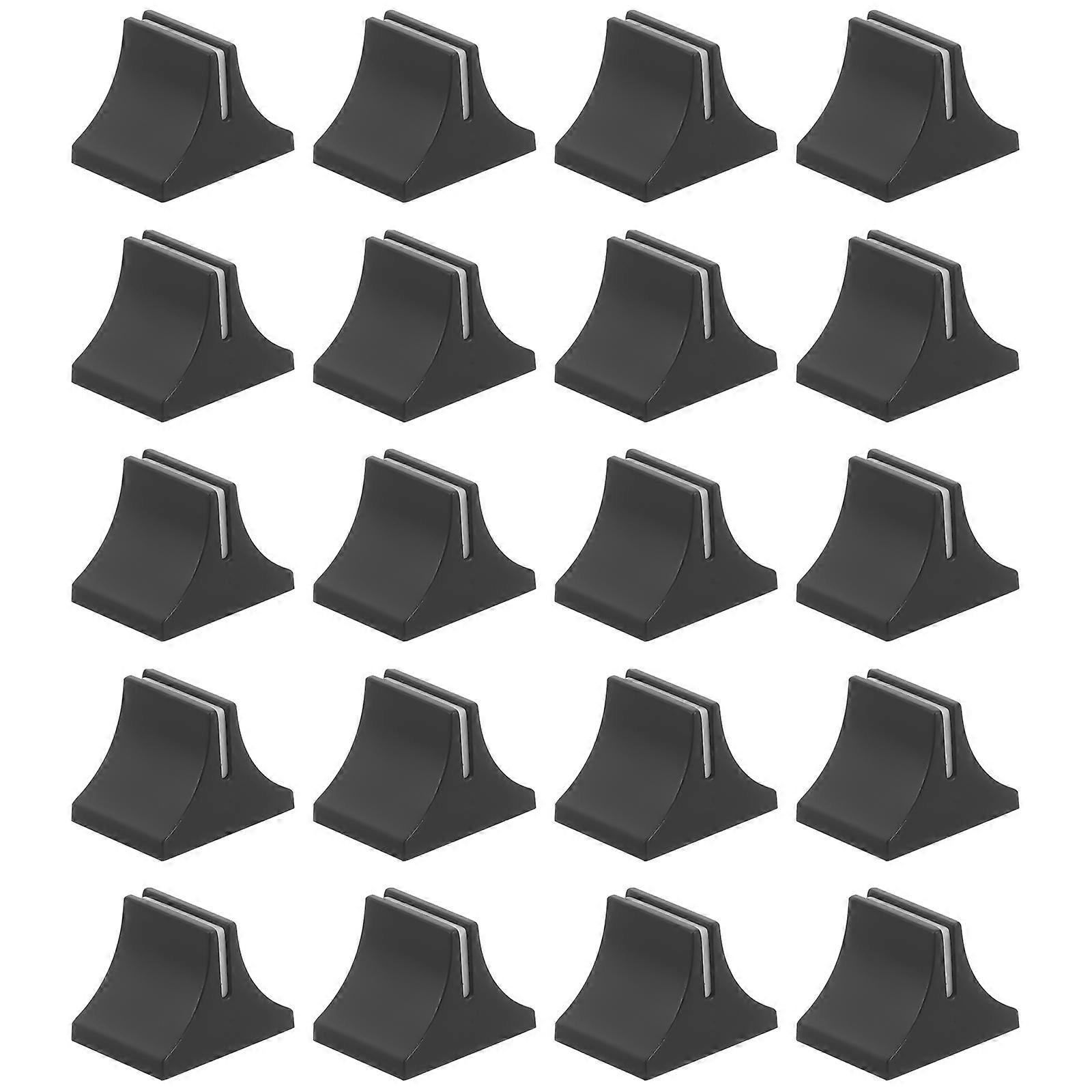 20pcs Push Keycap Knobs Faders Mixer Slider Caps Potentiometer Switch Sound Slide Black Plastic