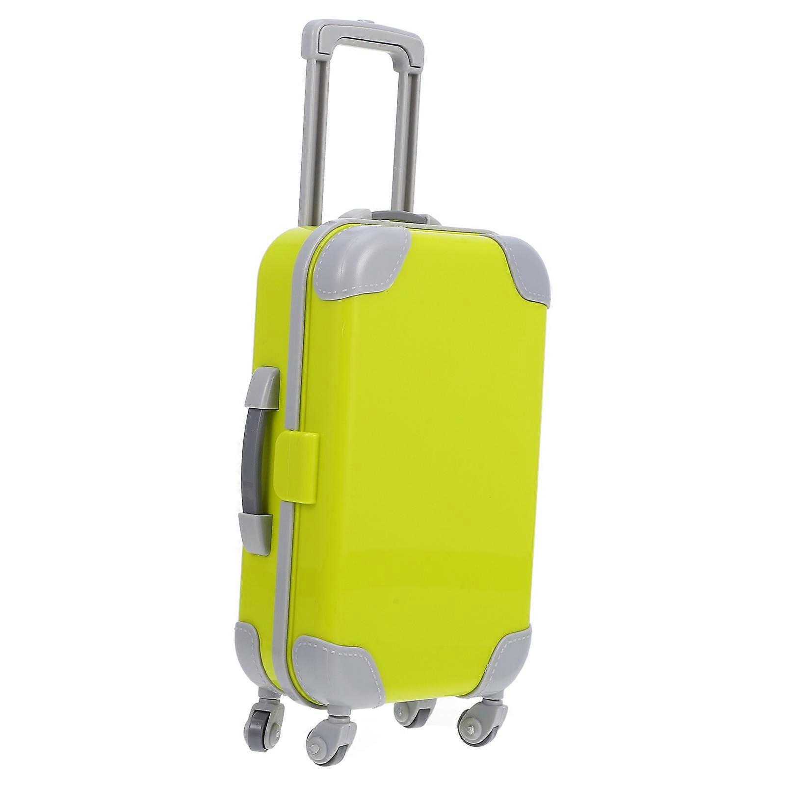 Mini Suitcase Doll House Travel Suitcase Diy Creation Children Rectangular Abs Material 6.7X3.9X1.9in 1Pack