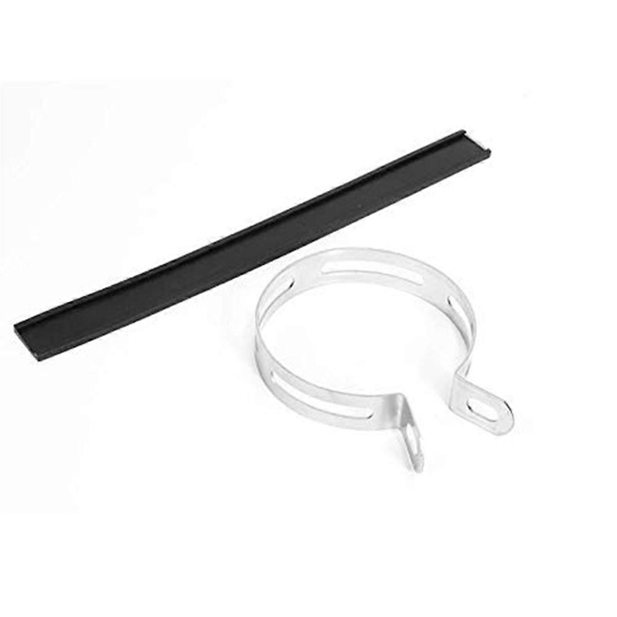 2X Motorcycle Exhaust Pipe Muffler Clamp Fixed Ring Support Bracket 110Mm