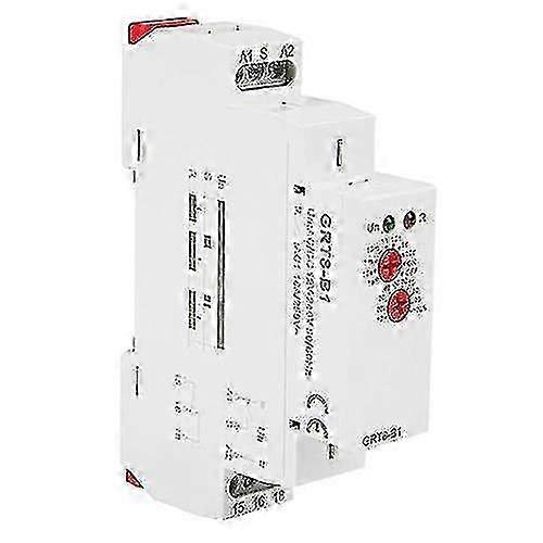 مرحل تأخير الوقت - Grt8-b1 AC / DC12-240V مرحل تأخير الوقت متعدد الوظائف ، مرحل تأخير الوقت الصغير - M1 Din السكك الحديدية جبل 10 وظائف مؤشرات LED للصناعات