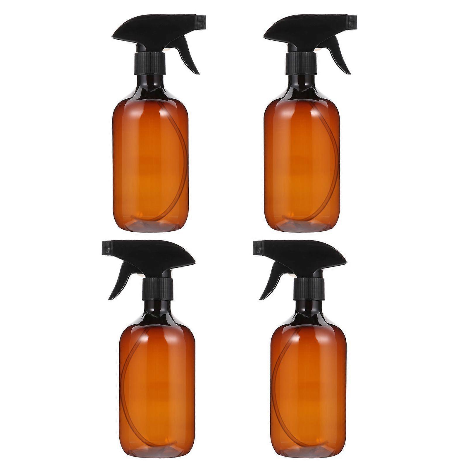 4pcs 500ml Empty Plastic Bottle Essential Oil Liquid Sprayer Refillable Bottles