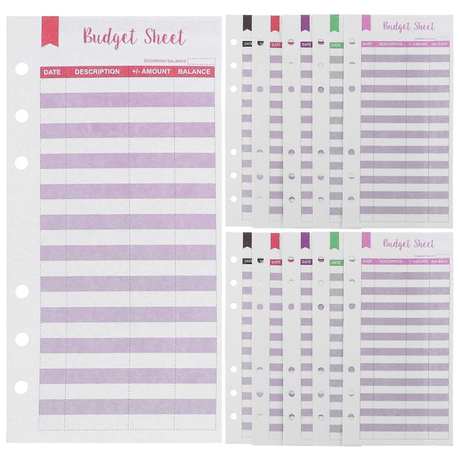 36 Sheets of Daily Budget Sheets Expense Tracker Budget Sheets Replacement Budget Binder Inserts