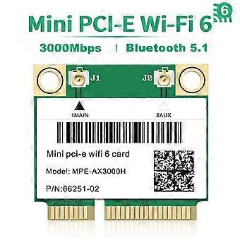 Wifi 6 3000Mbps Bluetooth 5.2 Mini PCI-E Card For AX200 AX200HMW Wireless Adapter MPE-AX3000H For Laptop