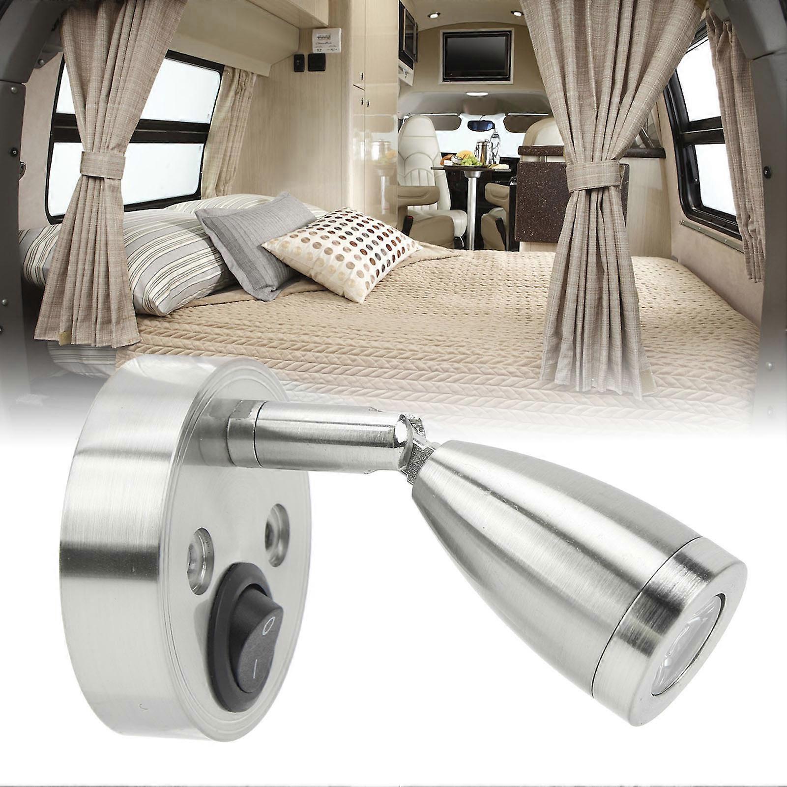 RV 12V à 24 V Lampe de lecture polie LED Berth Bateau Marine Lecture Lumières pour camion navire remorque