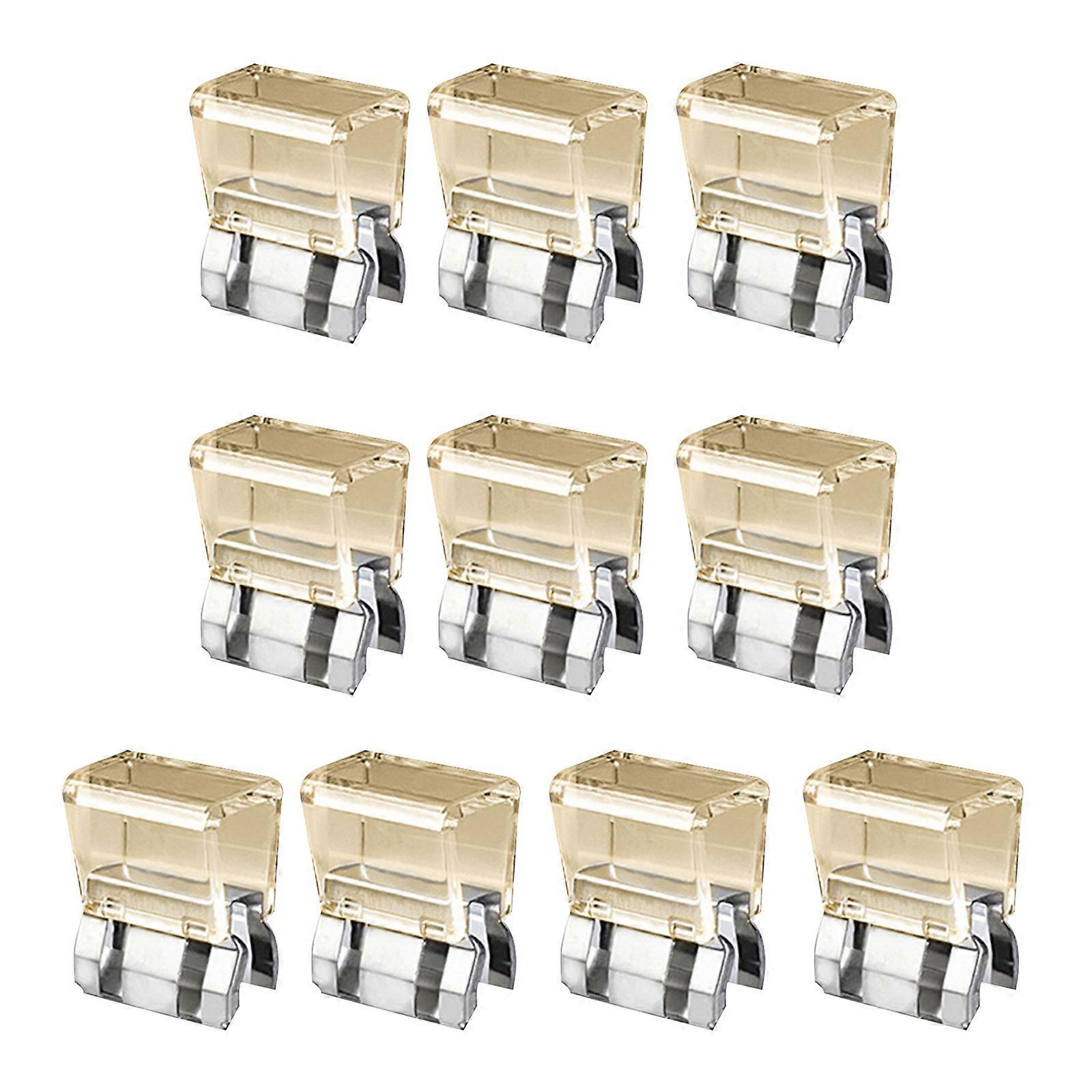 Multipurpose Pant Clip Guards Prevent Fabric Dragging Without Altering Garment Design Transparent Yellow