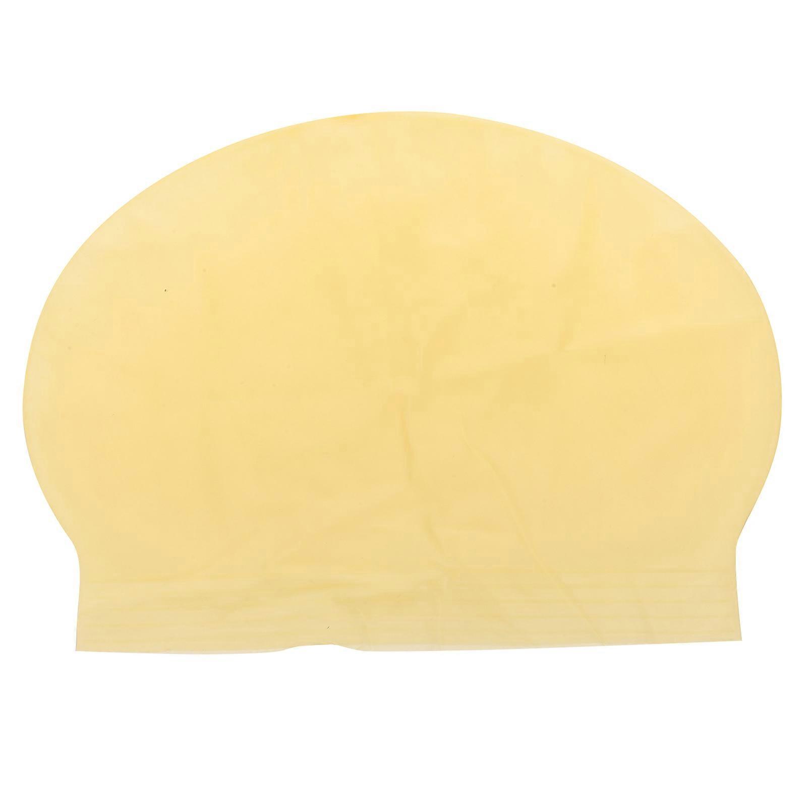 Yellow Latex Bald Cap Costume Accessory for Adults – Comfortable Wear for Cosplay and Halloween Parties