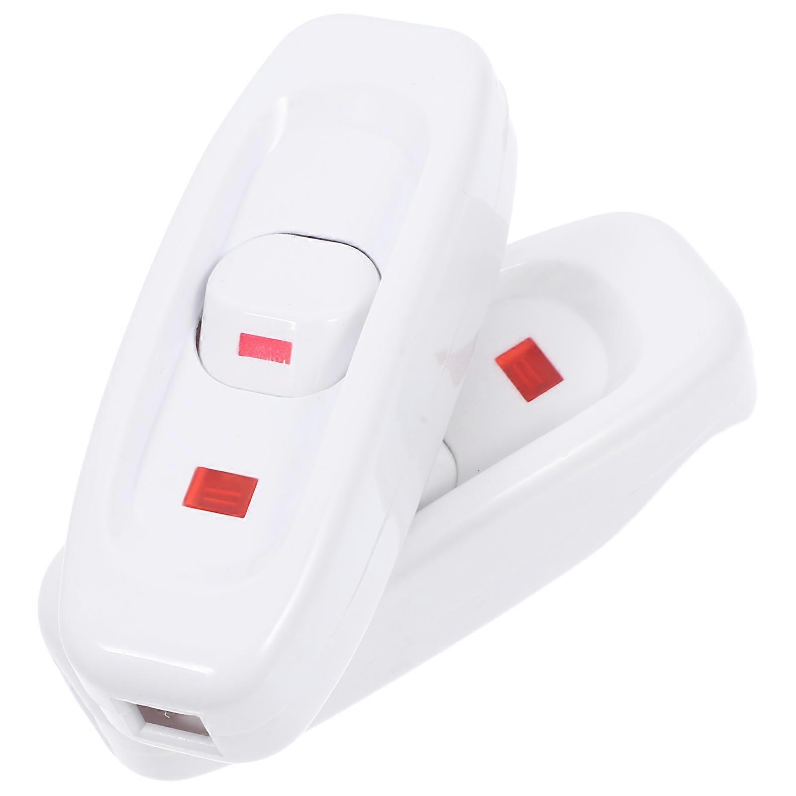Intermediate Switch Inline Cord Switches For Lamps And Electrical Devices Overload Protection .10X2.60X2.00CM 2Pcs