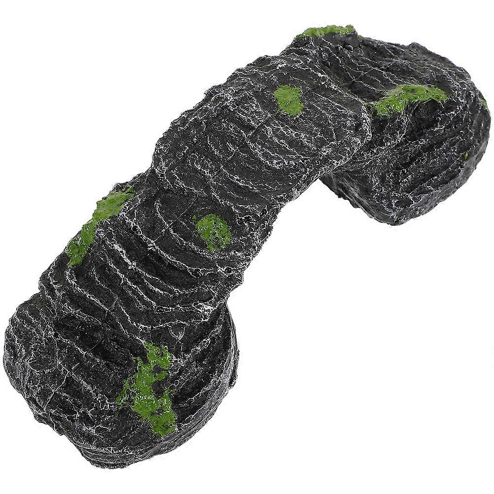 Gecko Tank Hides Turtle Basking Rock Resin Climbing Platform Aquarium Accessory 1Pack