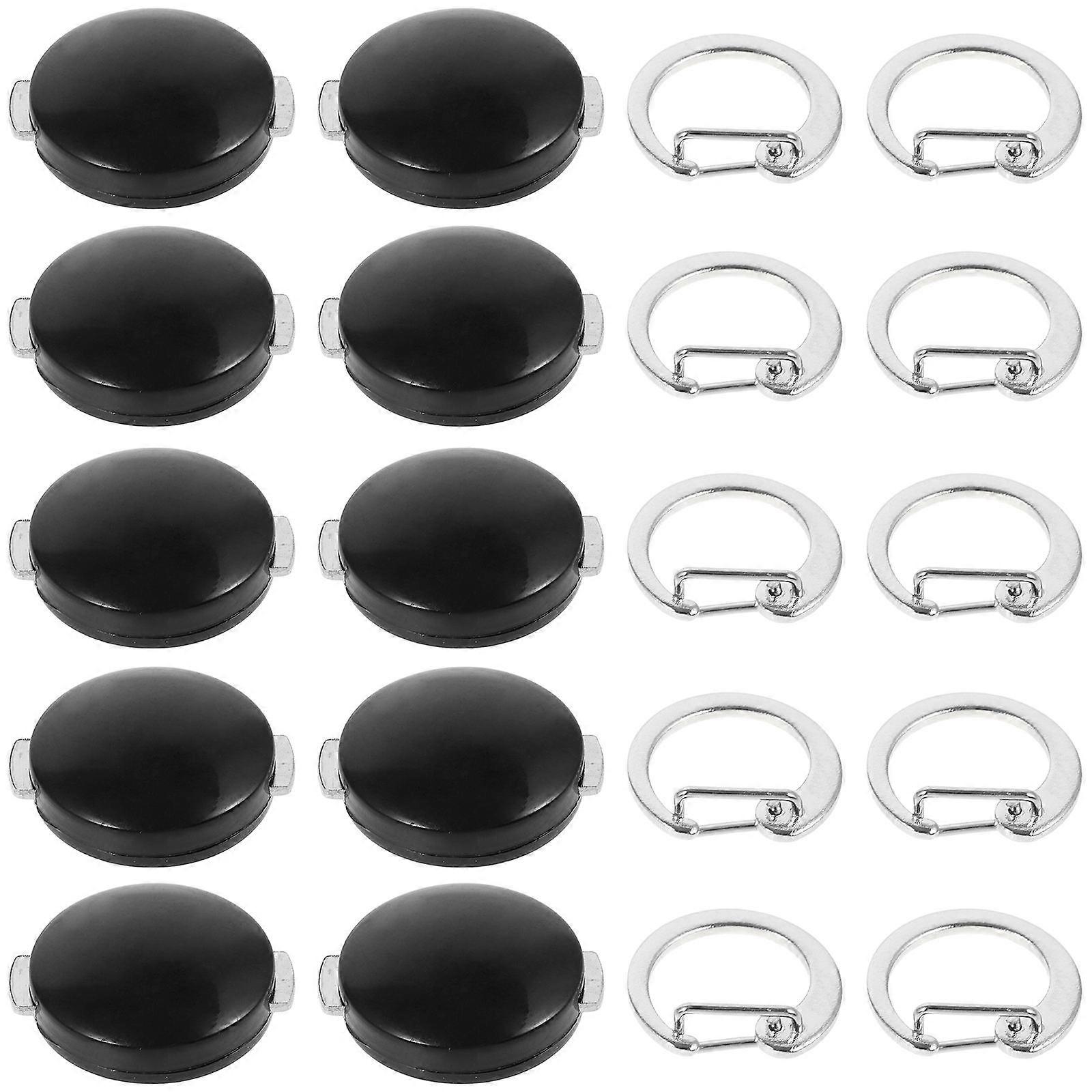 Name Badge Fixing Buckles Professional Design Metal Attaching Badge 1Set