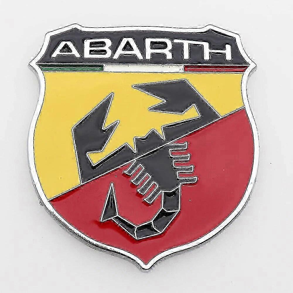 3D μέταλλο Abarth σκορπιός λογότυπο αυτοκίνητο φτερό πλευρά αυτοκόλλητο ουρά σήμα δημιουργική διακόσμηση πίσω κορμό έμβλημα styling auto αξεσουάρ-καλή