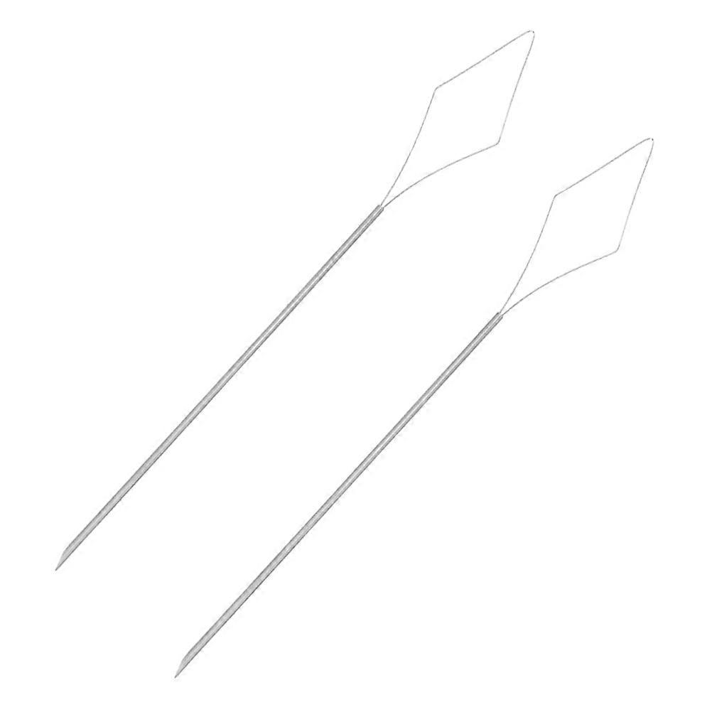 Ergonomic Crochet Hook Dreadlocks Crochet Needles Hair Pulling For Home Use 2Pcs Stainless Steel