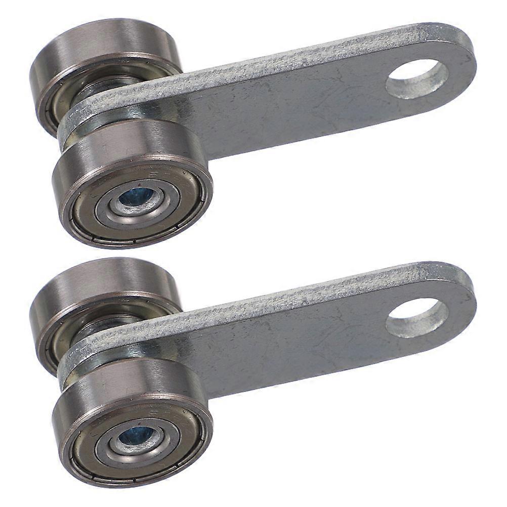 Door Rollers Window Door Two Wheels Struts For Installation Of Sliding Doors And Windows Silver 2Pcs Smooth Operation