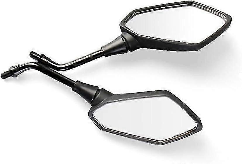 Motorcycle Mirrors 2Pcs/Pair Motorcycle Rearview Mirror Scooter E-Bike Rear View Mirrors Back Side Convex Mirror 8mm 10mm