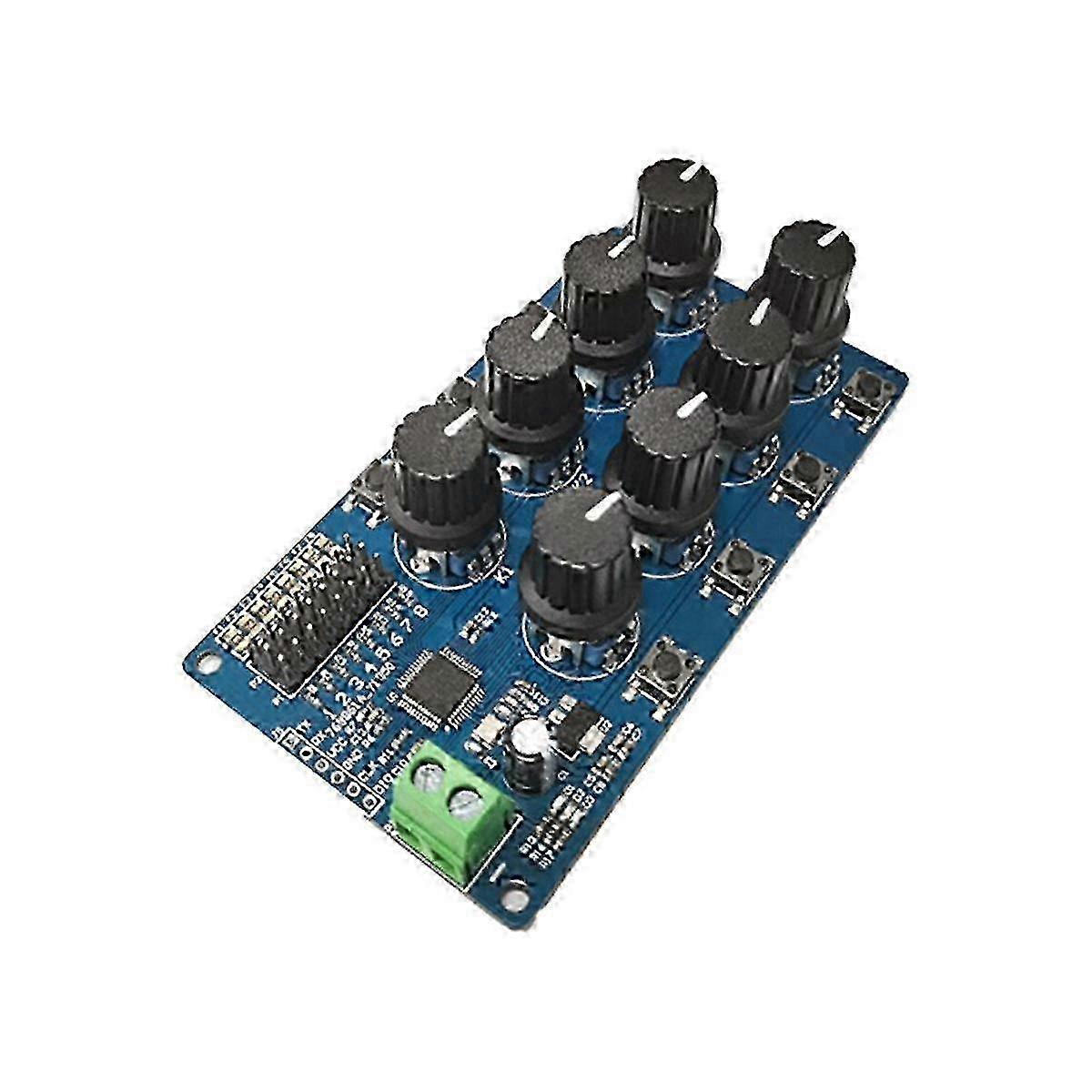 8-Kanal-Drehknopf-Servotreiber-Controller-Platine - 8-Kanal-Servotester mit berstromschutz
