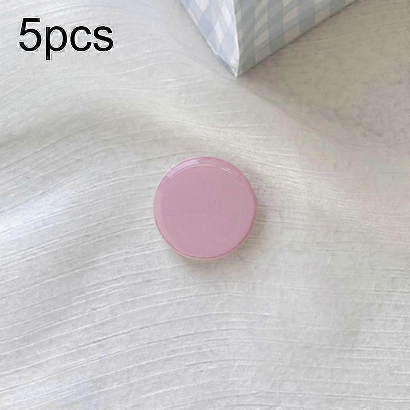 5pcs Solid Color Airbag Bracket Mobile Phone Ring Buckle