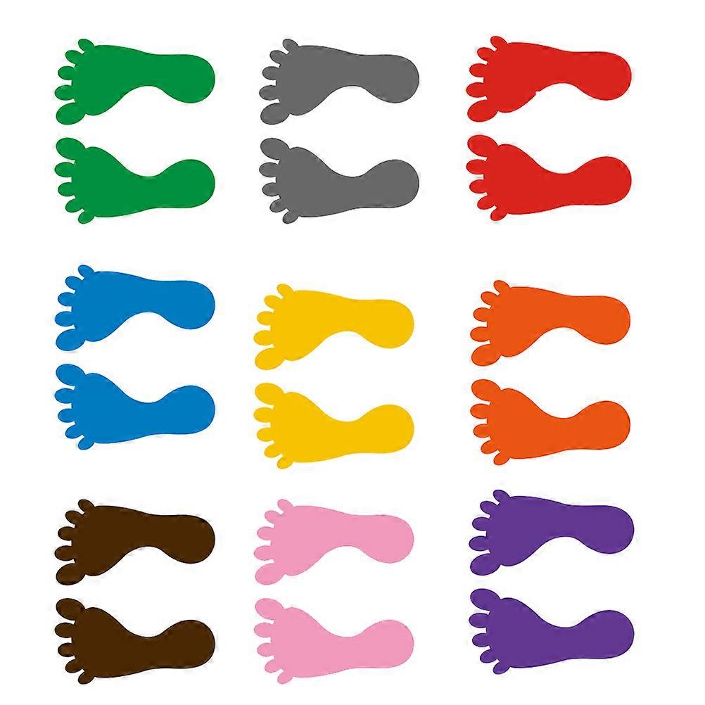 Feet Stickers For Floor Non-slip PVC Material Bathtub Sticker For Home Use Mixed Color 18 Pairs