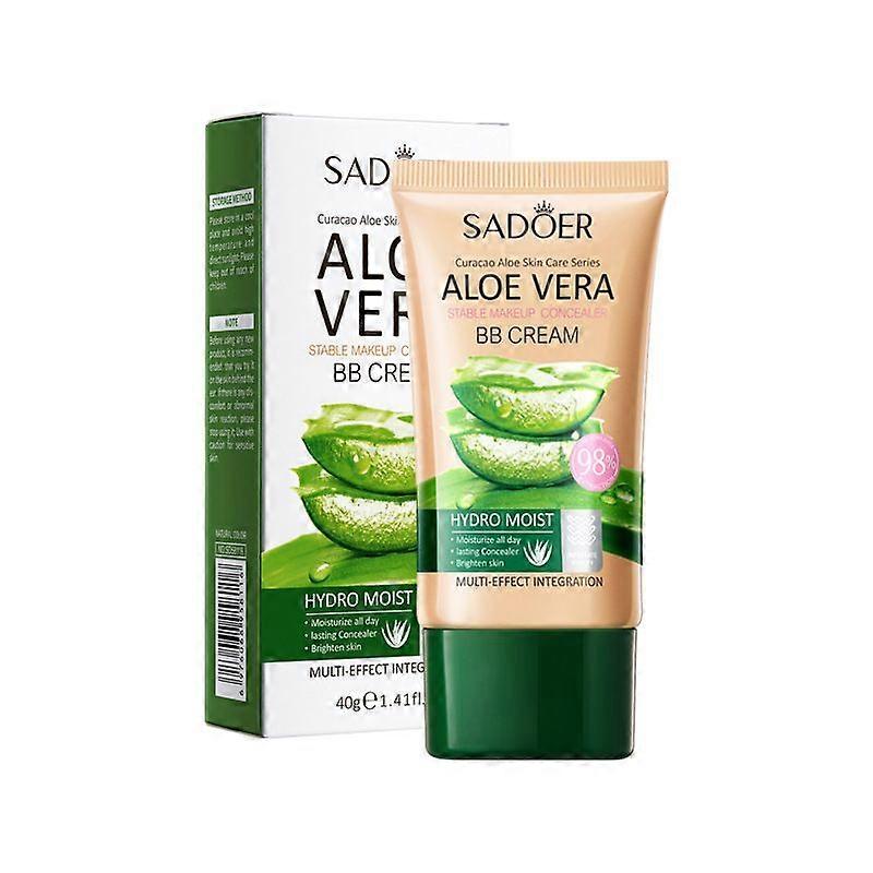 BB Cream, Aloe Tinted Day Cream, Moisturizing & Waterproof Foundation, Breathable & Lightweight Makeup Concealer with Full Coverage, Skin Tone
