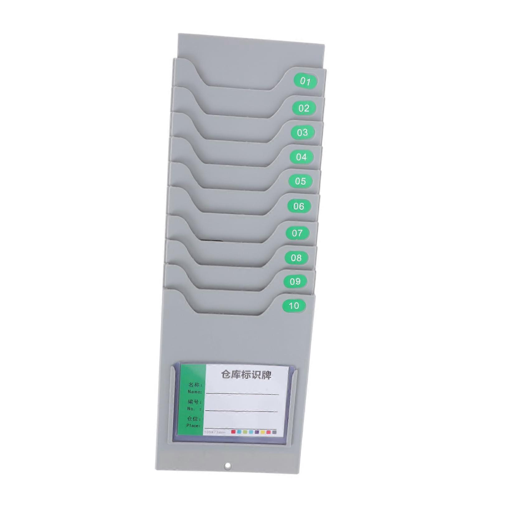 Wall shelf for card storage, magnetic, expandable, storage shelf, sorting shelf with labels, easy to organize