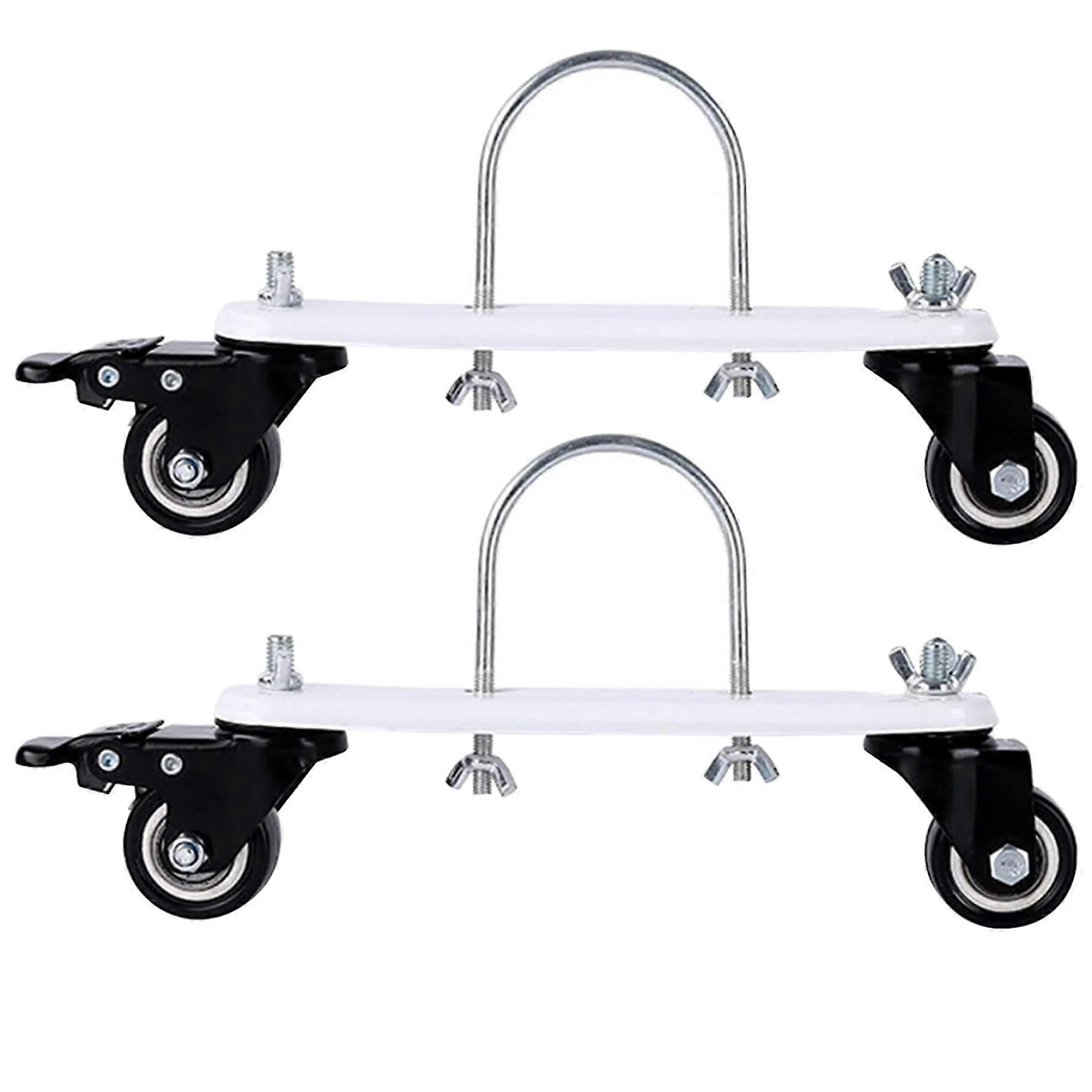 Swivel Castors for Oil Cooler, 2-Pack 360° Heavy-Duty Carbon Steel, U-Shaped Hook, High Performance Heating Compatibility
