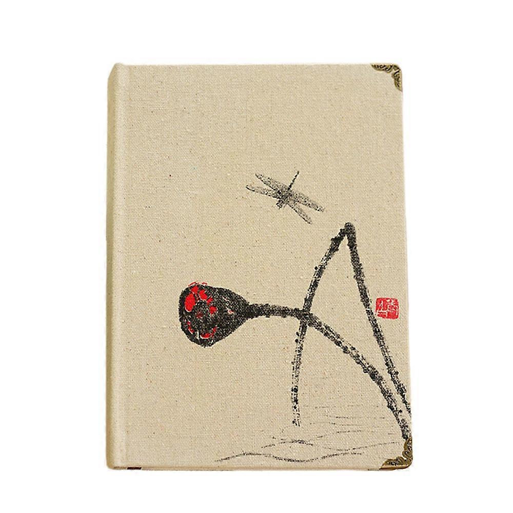 Linen Cloth Notebook, Hardcover Notebook With Blank Ruled Paper, Diary, Composition Notebook-Style 1