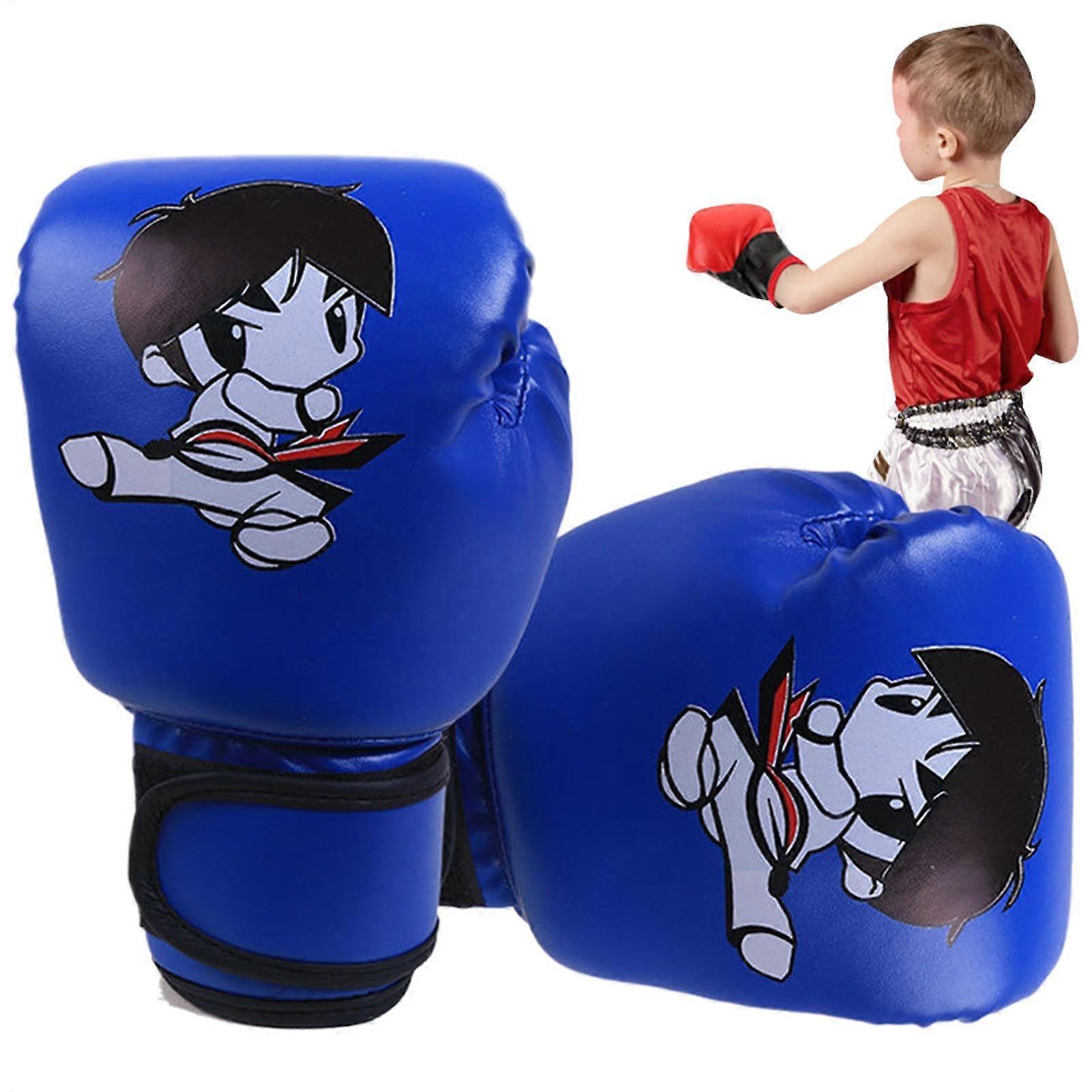 Cartoon Leather Strike Hour Fighting Equipment for Kids Gymnasium Training Equipment Blue