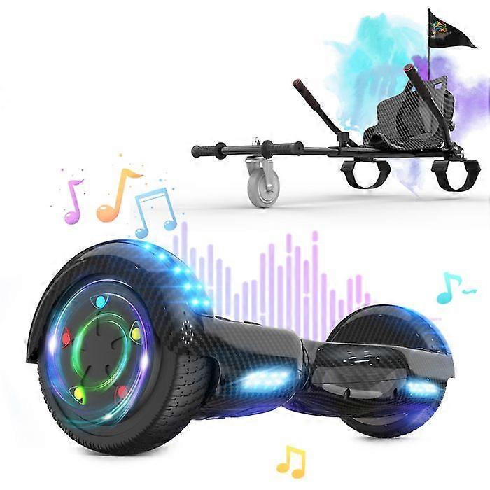 Zwarte Hoverboard en zwarte Hoverkart - RCB - Geweldig cadeau voor kinderen