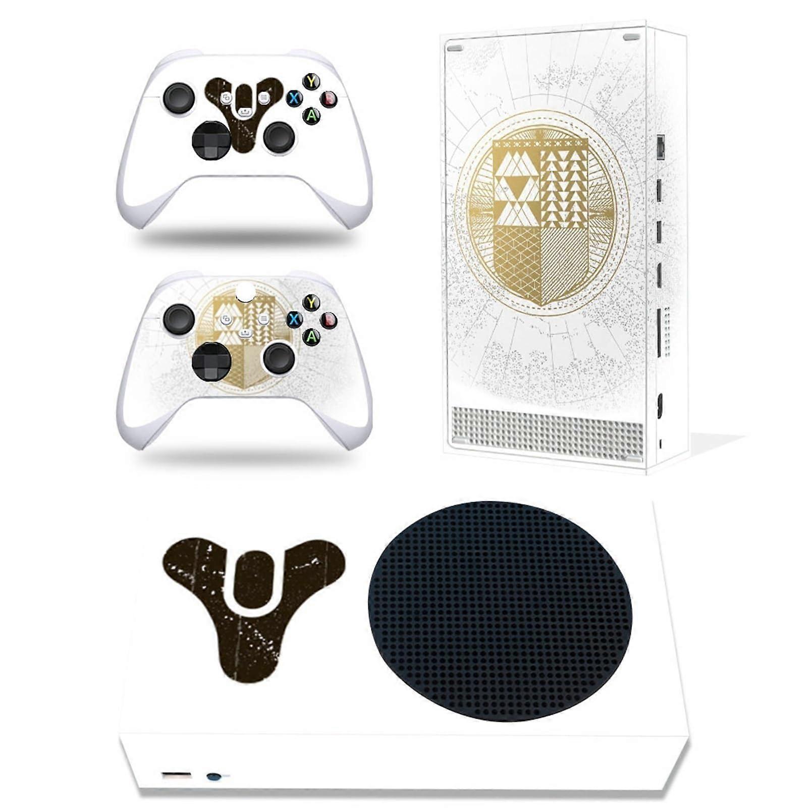 Vinyl Sticker Skin for Xbox Series S Console with Two Free Wireless Controller Decals, Custom Design, Durable Material