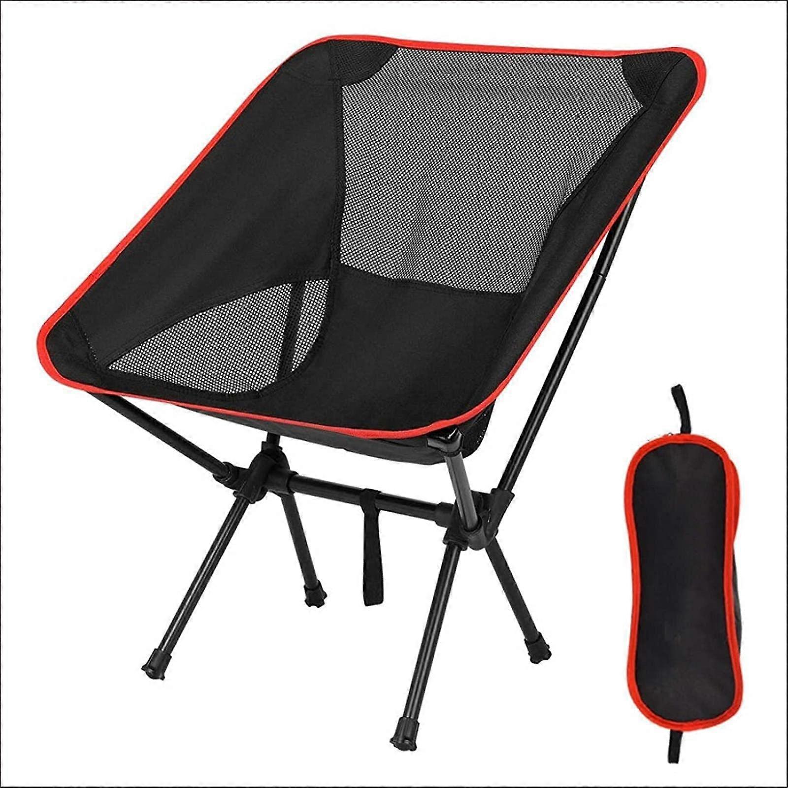 Portable camping chair, compact, foldable, lightweight, max load 120 kg, carry bag