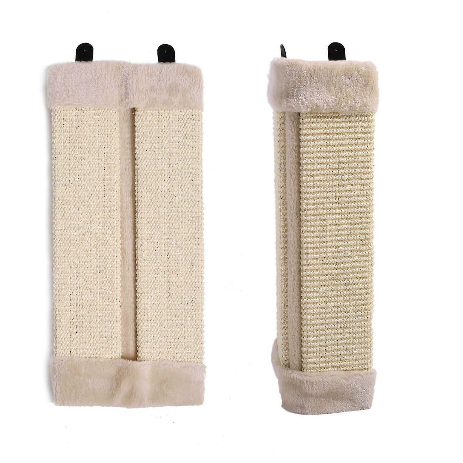 Corner Scratching Board 45x25cm Cat Scratching Mat Sisal Cardboard Wall Protector Foldable Plush Scratch Pad