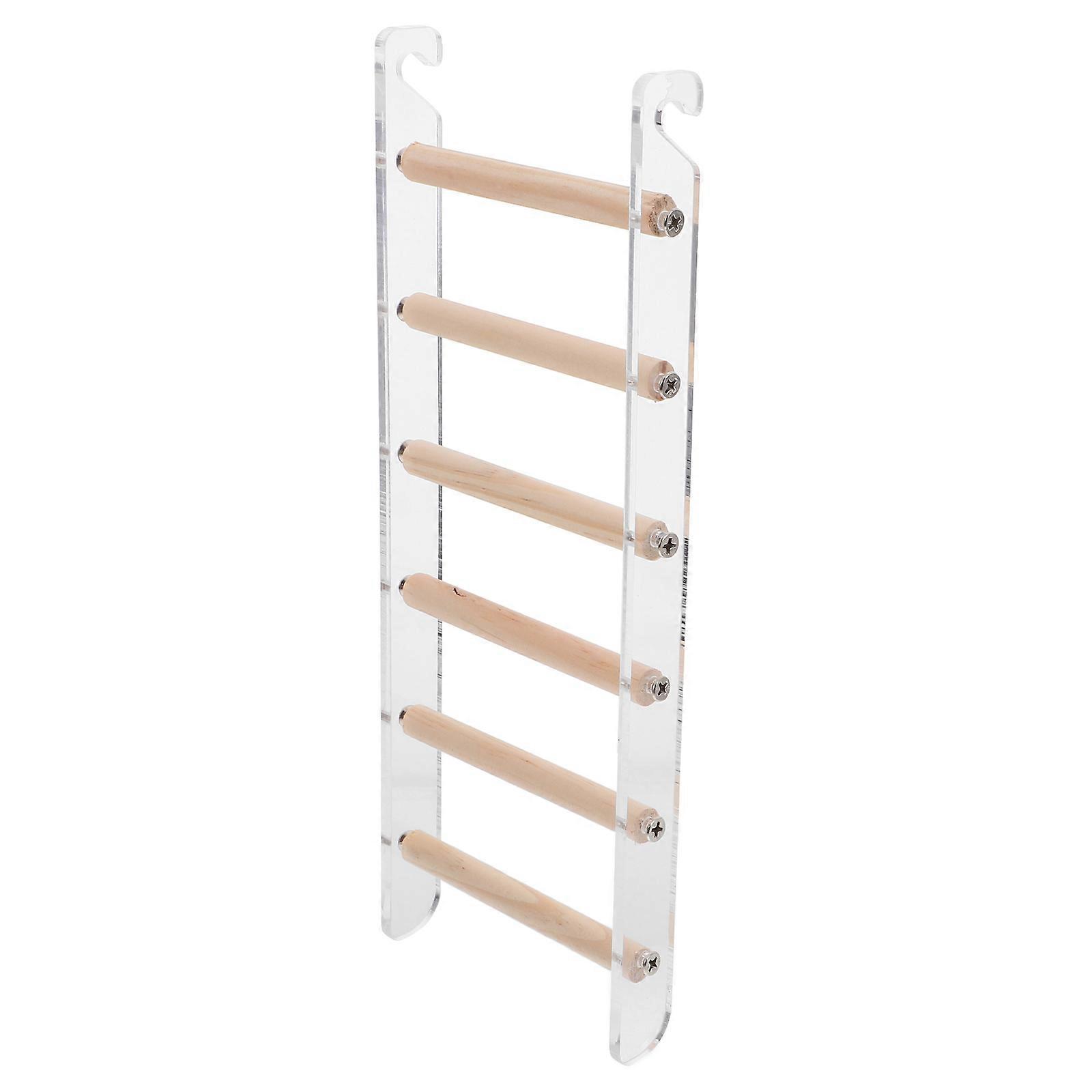 Parrot Climbing Ladder for Birdcages – Space Saving Hanging Ladder for Parakeets, Chickens & Hamsters – Bite Resistant Design for Cage Exercise and