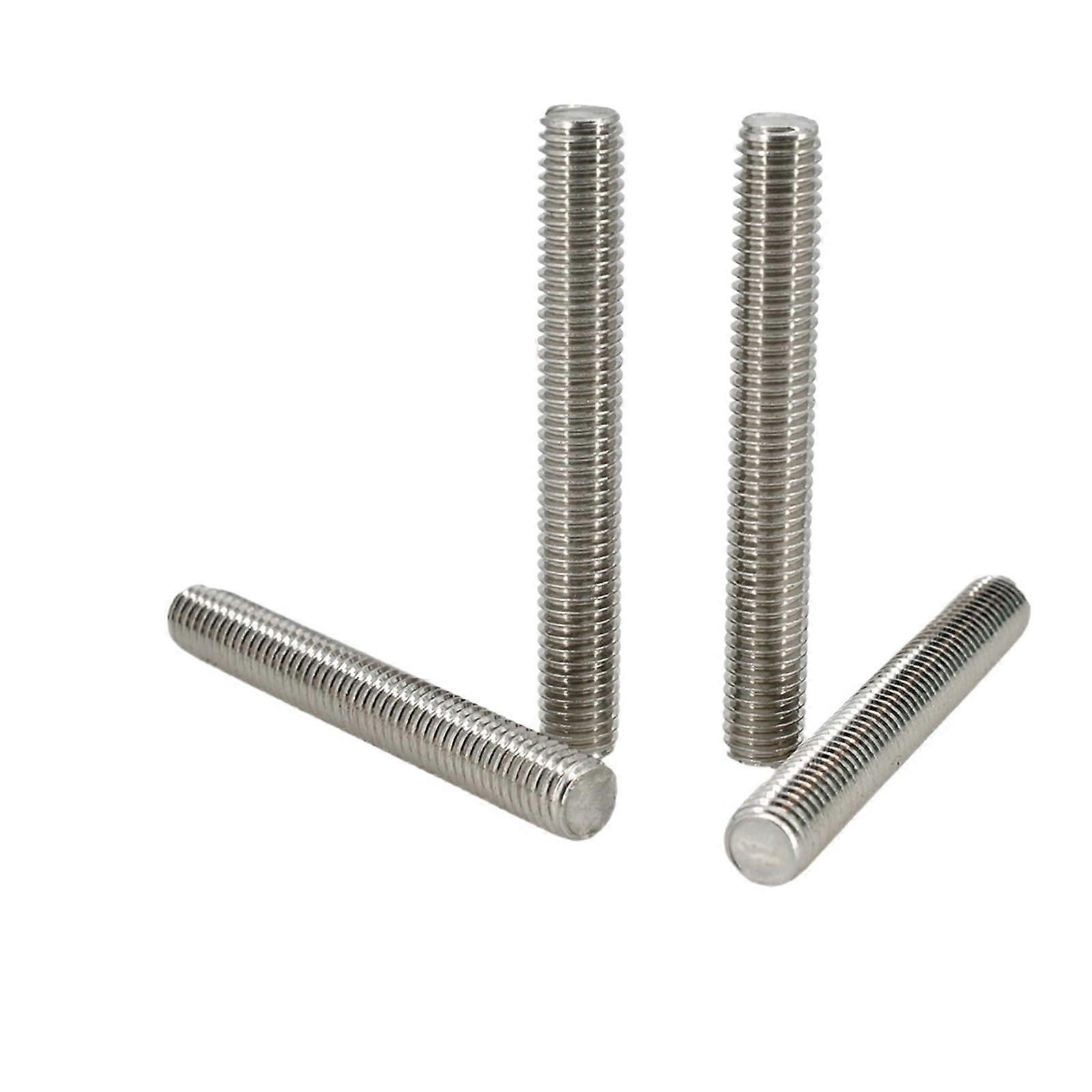 Spindle Rods, 304 Stainless Steel Threaded Rods M6 x 55mm Pack of 5