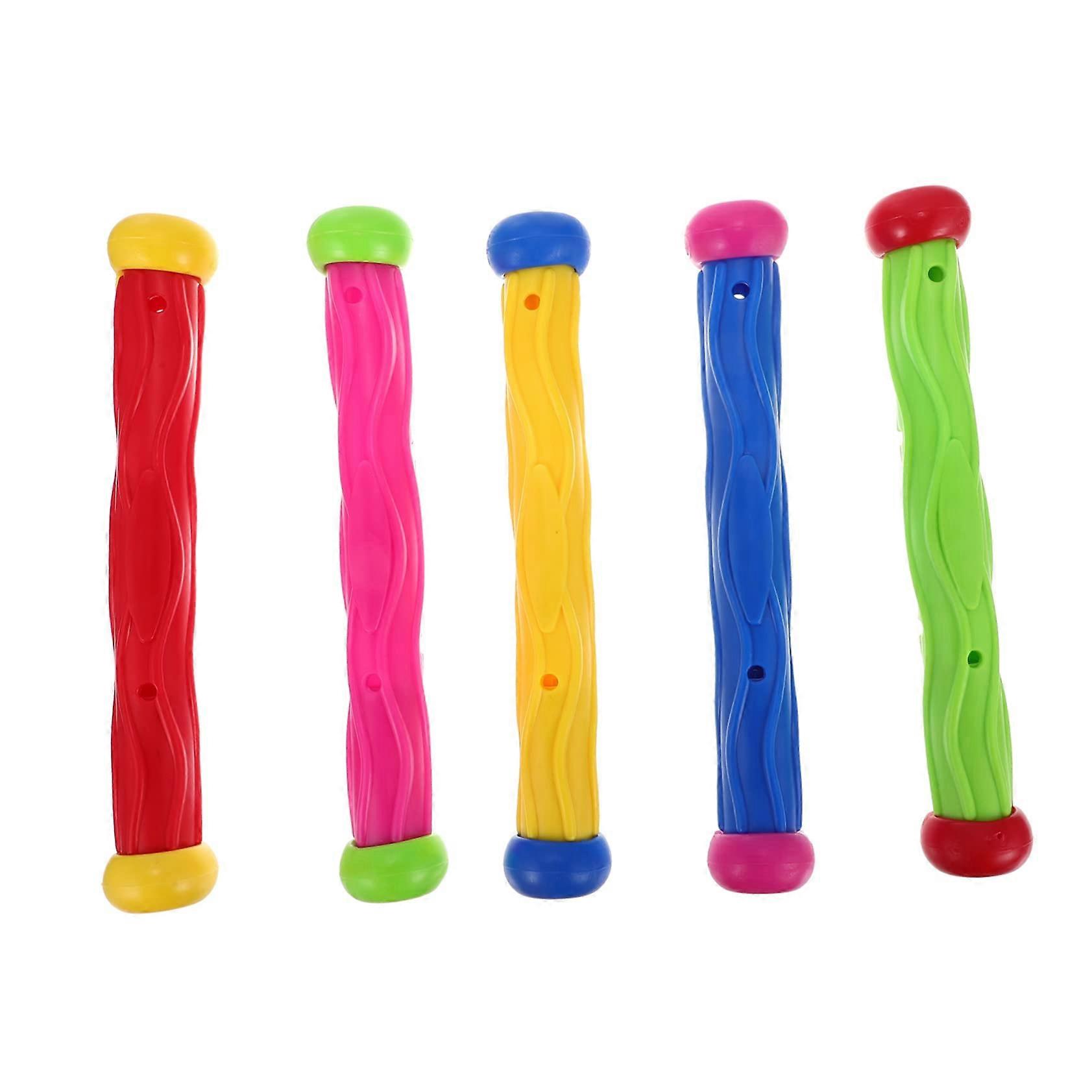 5 jouets de plongée pour garçons et filles, des bâtons de plongée colorés pour s’amuser en piscine