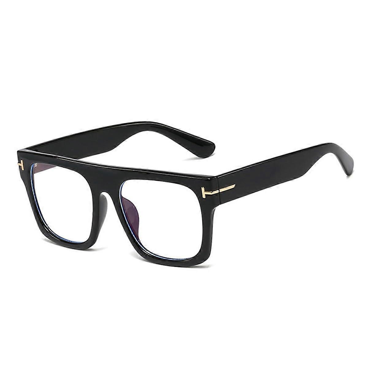 Oversized Reading Glasses for Men and Women, Stylish Large Frame, Blue Light Blocking Computer Reader, Large Reader Glasses Black014 1.5 Diopters
