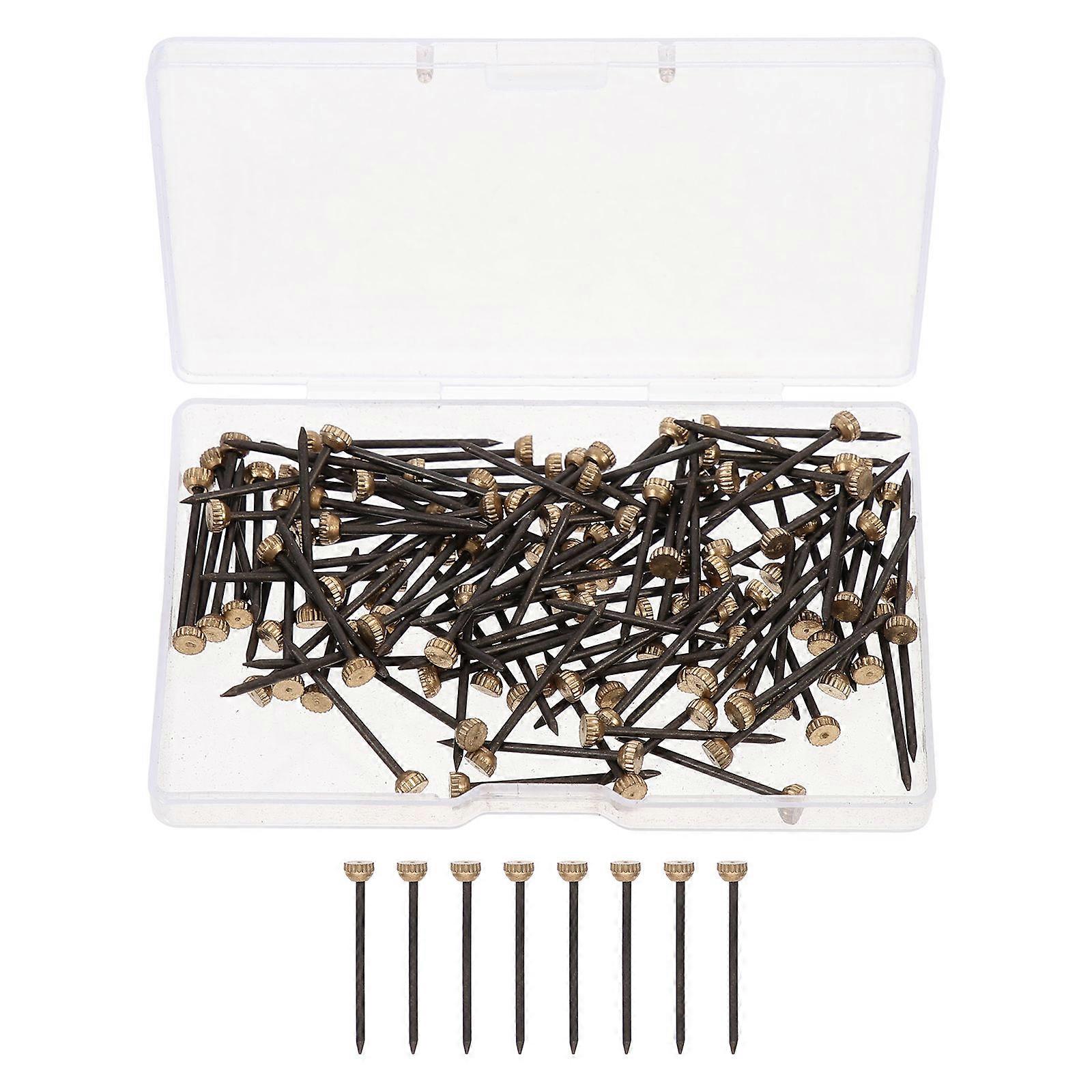Heavy Duty Wall Picture Hanging Nails & Hooks Set for Frames, Artwork, and Ornaments – 120pcs with Storage Box for Easy Installation and Organization