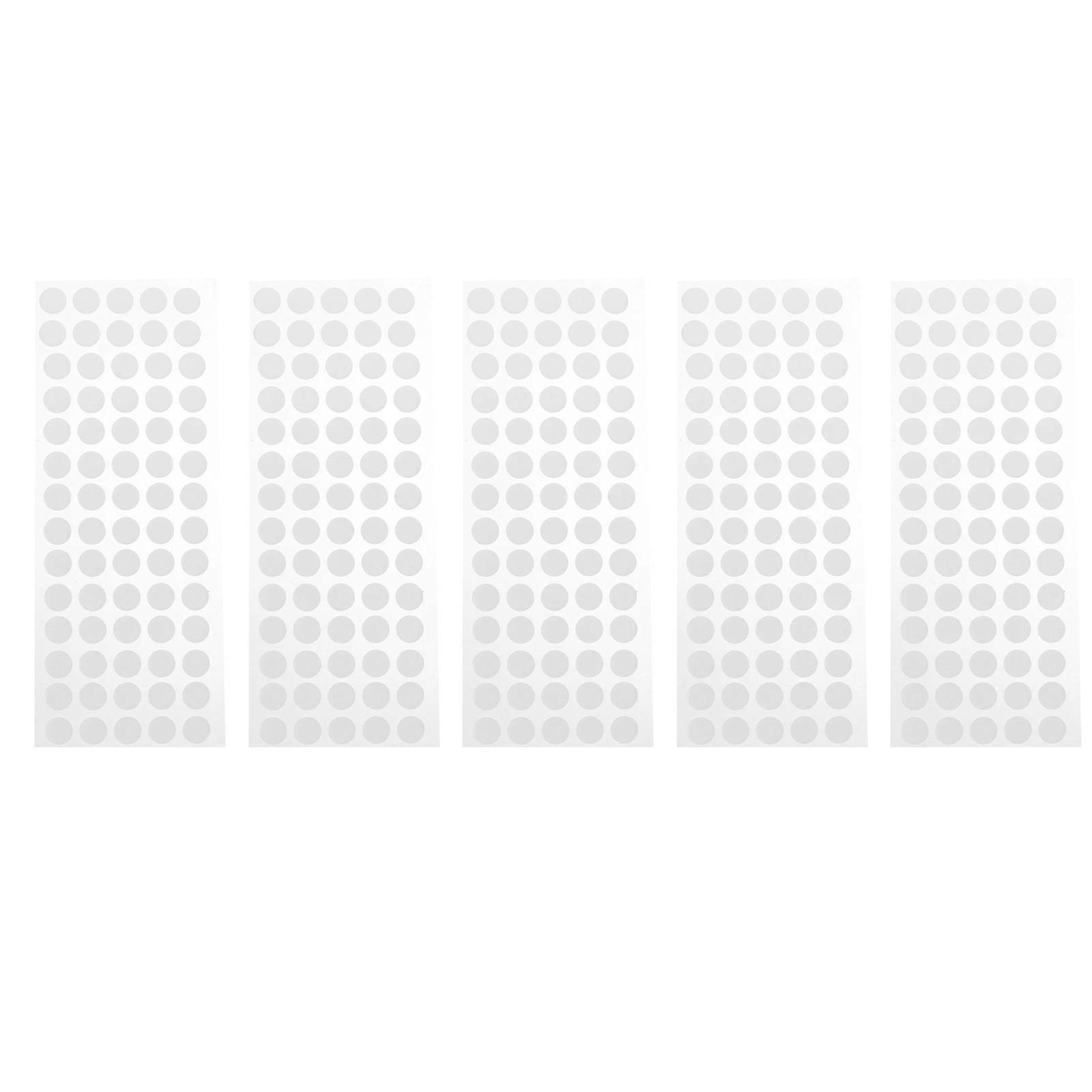 Double-Sided Stickers Round Tapes Diy Ornaments Fixing No Trace Removal 5 Sheets