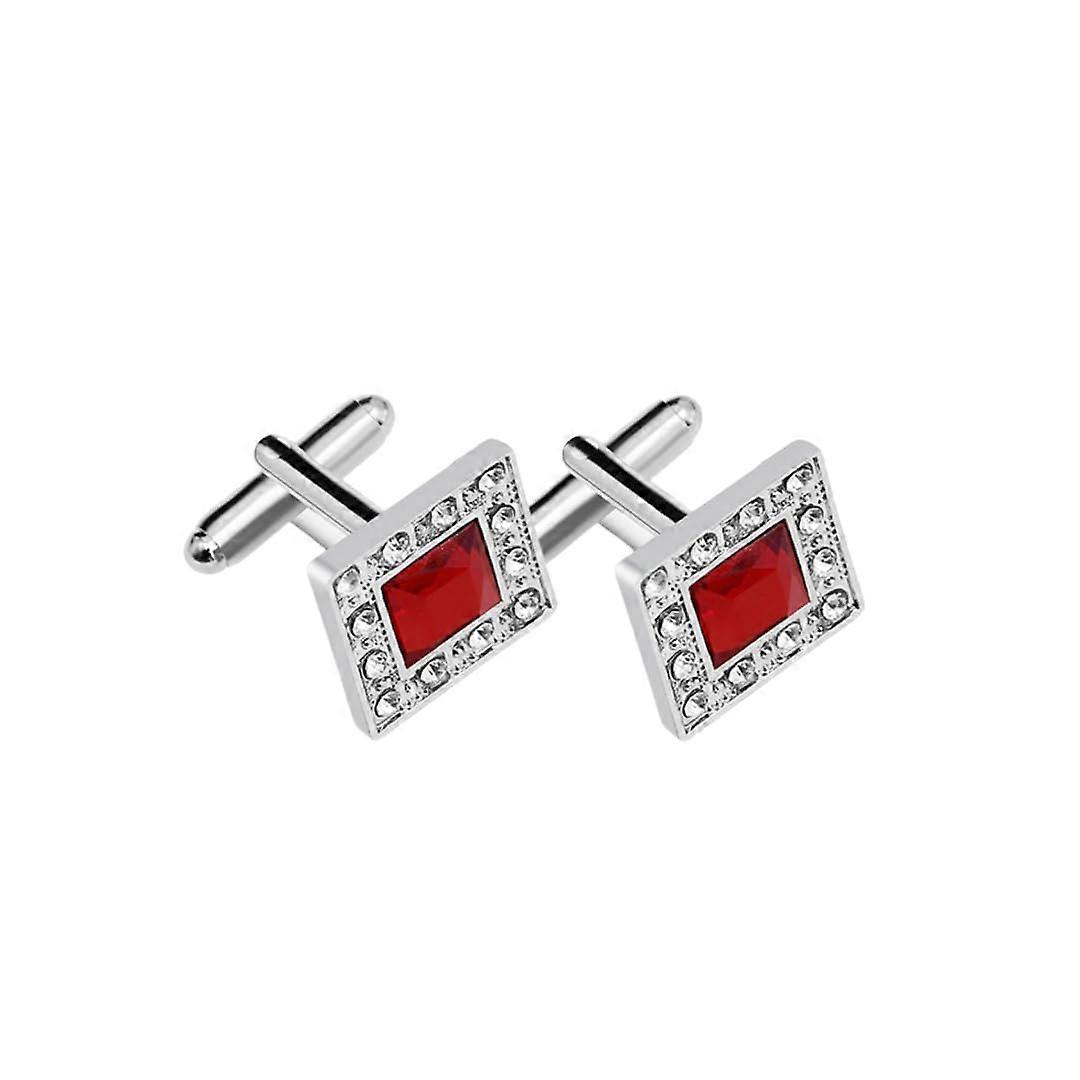 Men's Cufflinks 1 Pair of Square Diamond Cufflinks for Men with French Suit Ref: 9564