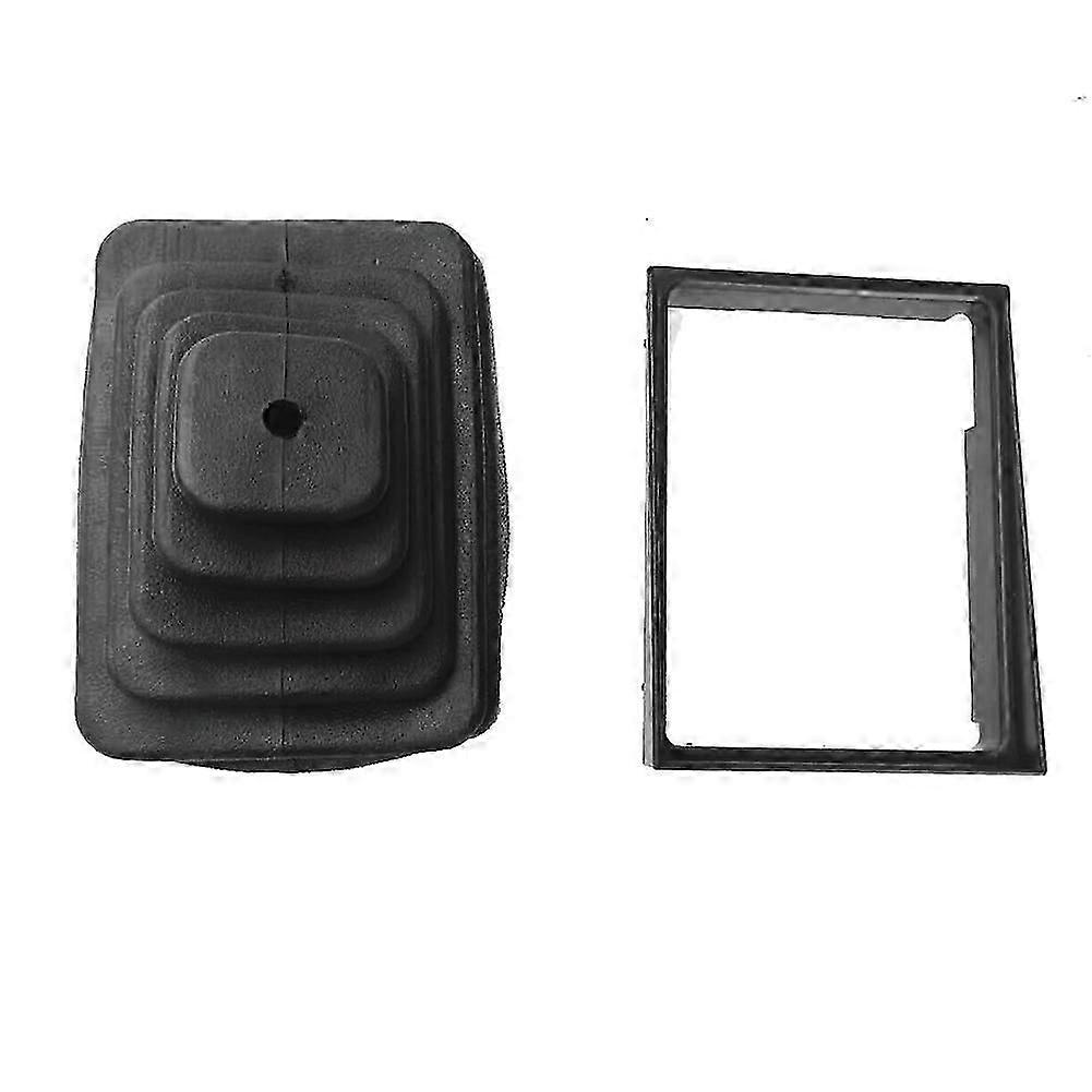 Car Manual Trans Shifter Dust Boot and Retainer Bezel Frame compatible with Jeep Wrangler TJ 1997-2004 52078558 53000056
