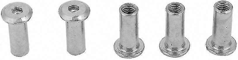 Hex Nuts M6 M8 Flat Head Nickel Plated Iron Hex Socket Nuts (30pcs)