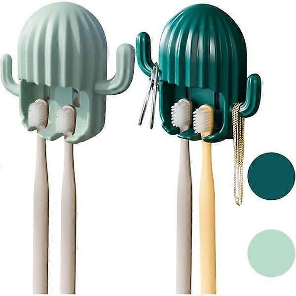 Toothbrush Holder Wall Mounted Cactus Toothbrush Holder Suction C