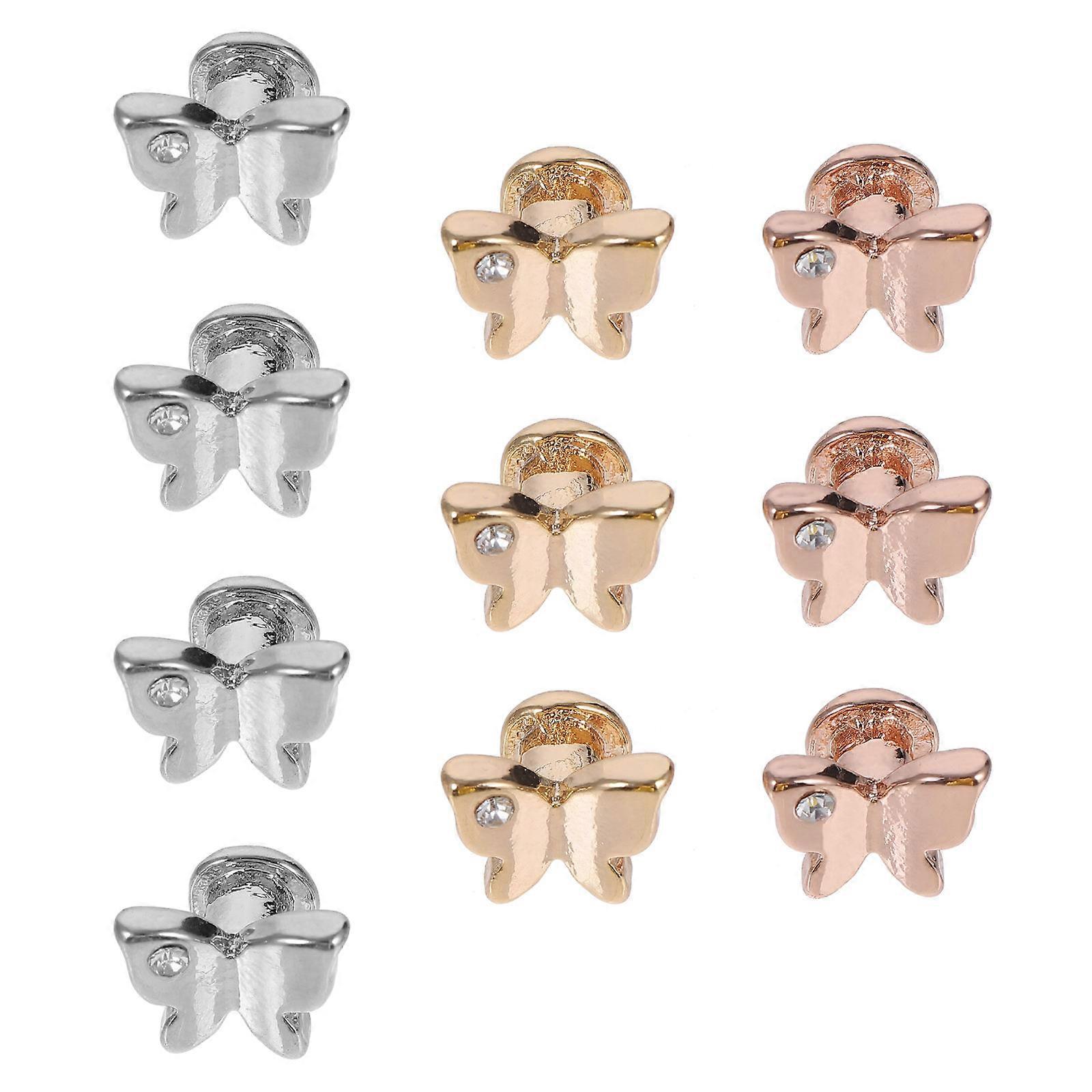 Watch Band Charms Decorative Rings in Assorted Color Made of Zinc Alloy for Smartwatch Bands 10 Pieces