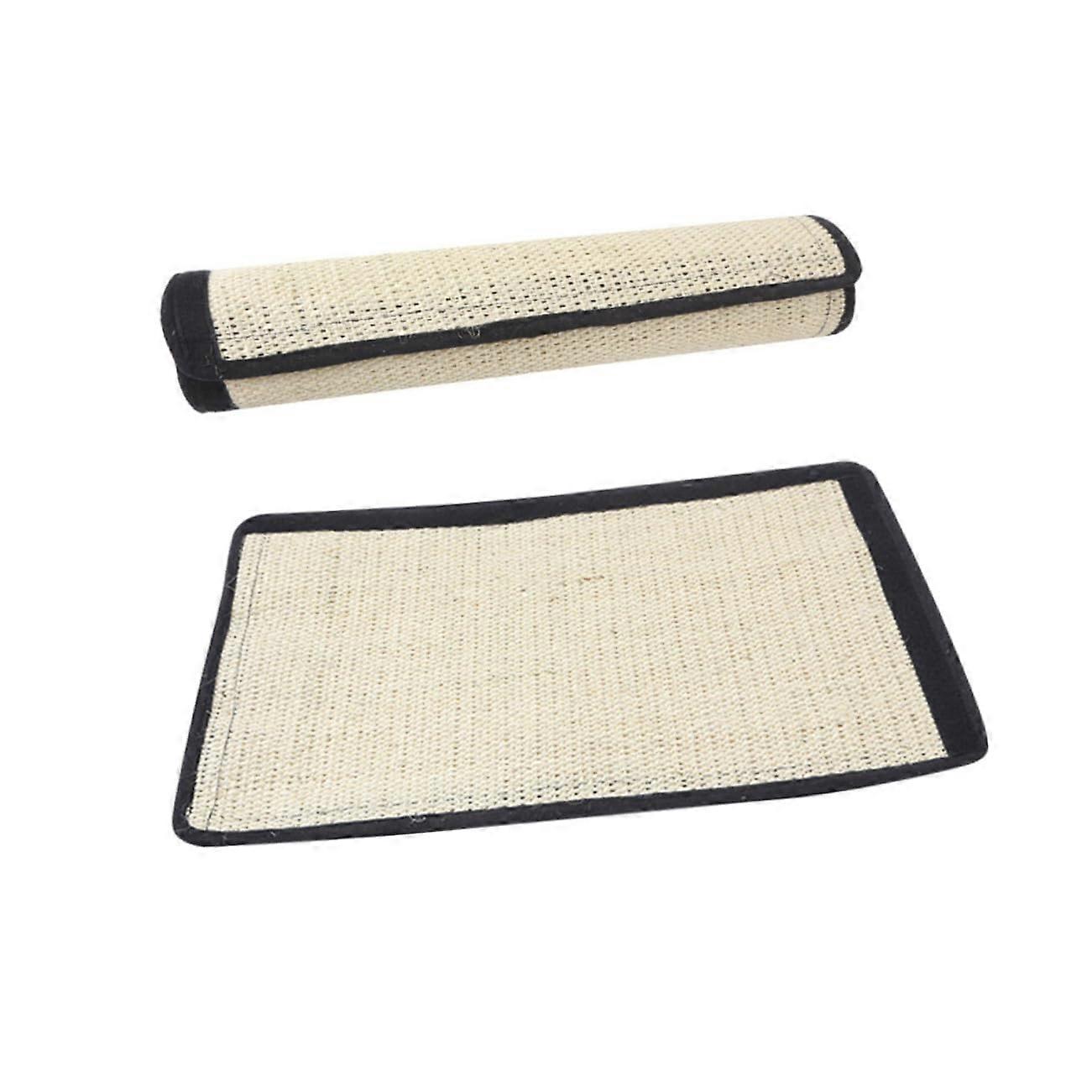 Portable and Durable Sisal Cat Scratching Mat, Furniture and Sofa Protector for Claw Sharpening, Easy to Store and Transport