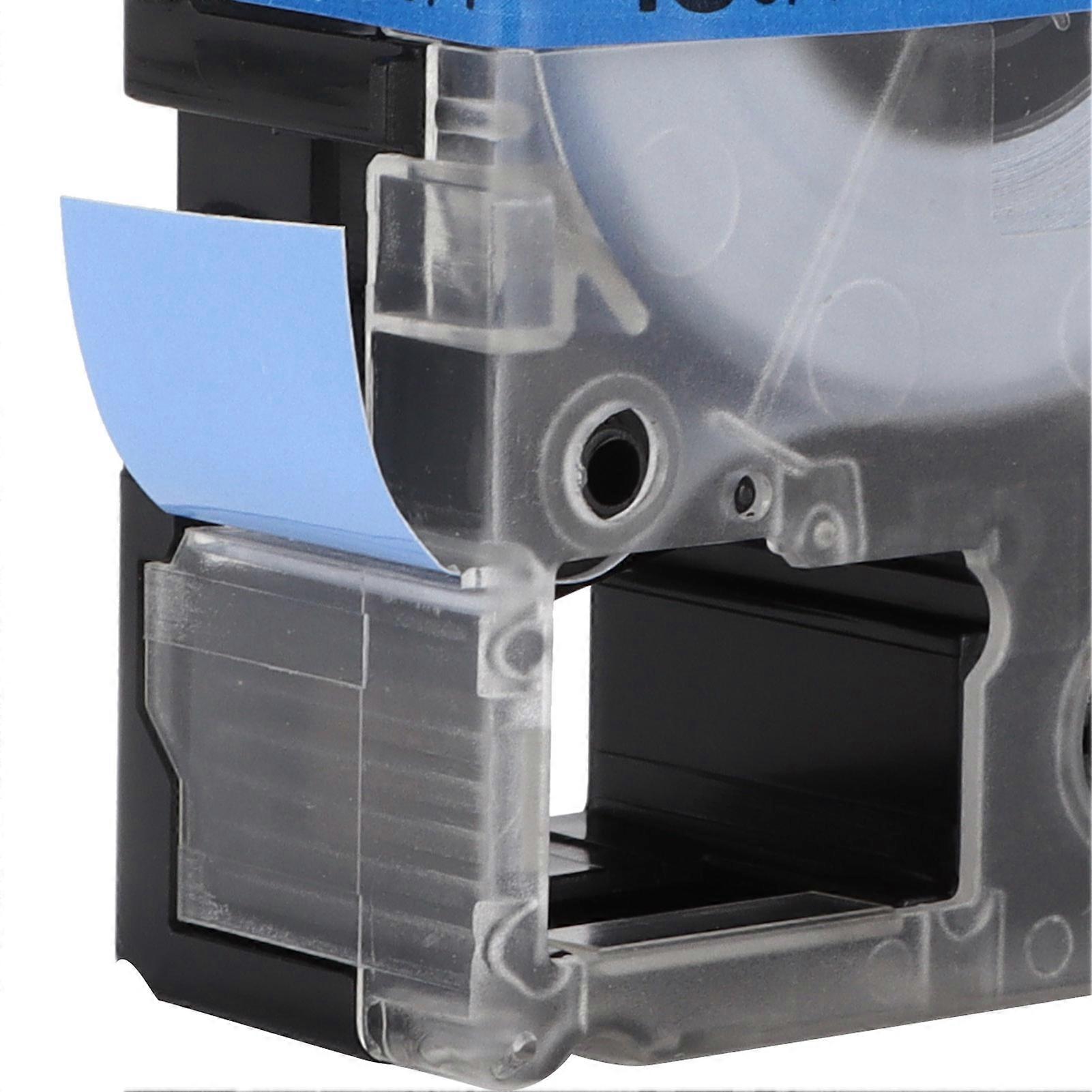 Label Tape PET Replacement Memo Paper for Epson Label Printer for KINGJIM Label MachineBlack On Blue