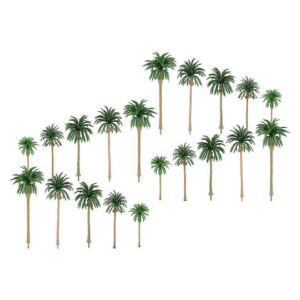 Miniature Artificial Tropical Palm Trees for Landscape & Indoor Decor – Realistic Plastic Fake Trees for Model Houses, Sandboxes, and Simulation