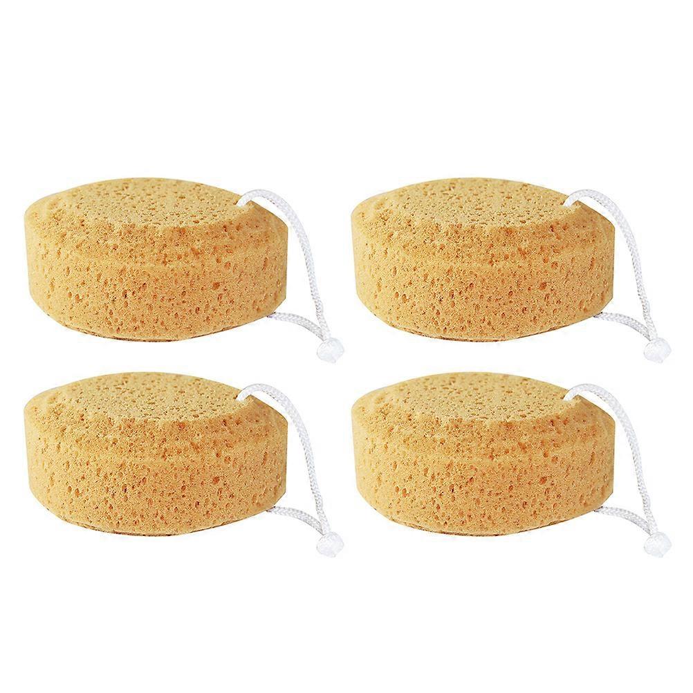 Natural Seaweed Bath Sponge Set Gentle Exfoliating Honeycomb Shower Wipes for Cleansing, Massaging & Travel Use